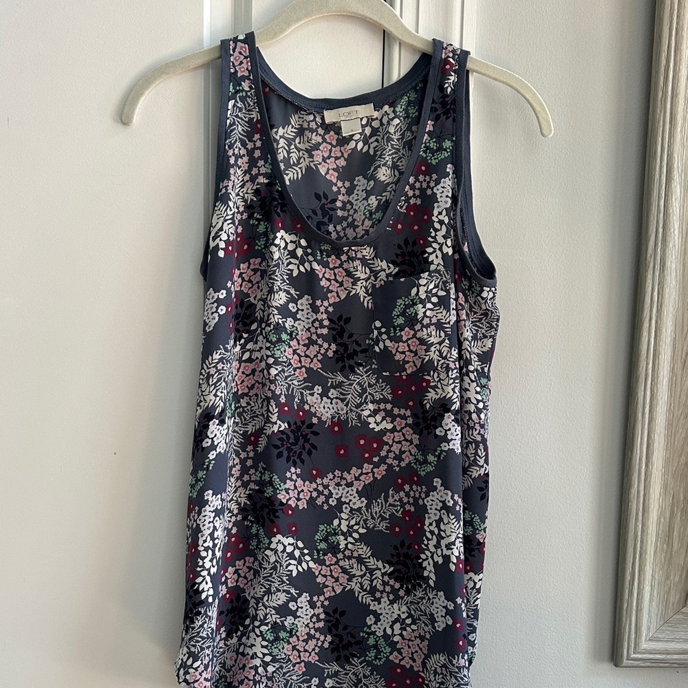 LOFT Floral Tank Top
